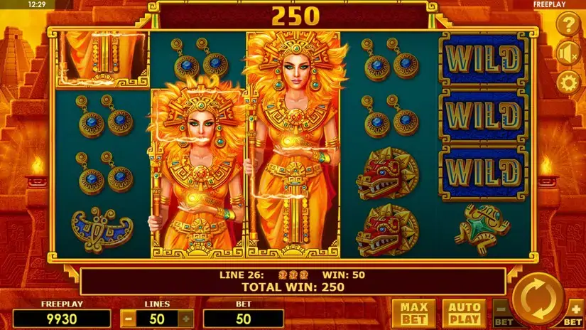 Sun Goddess slot screenshot 3