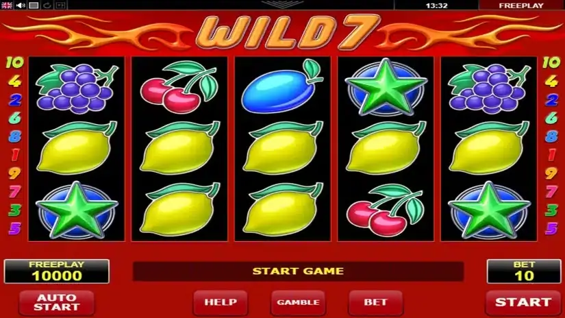 Wild 7 slot screenshot 1