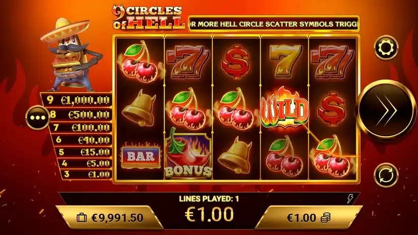 9 Circles of Hell slot screenshot 2