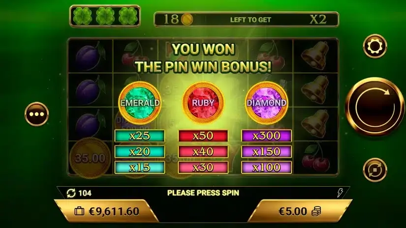 Amigo Lucky Fruits Pin Win slot screenshot 5
