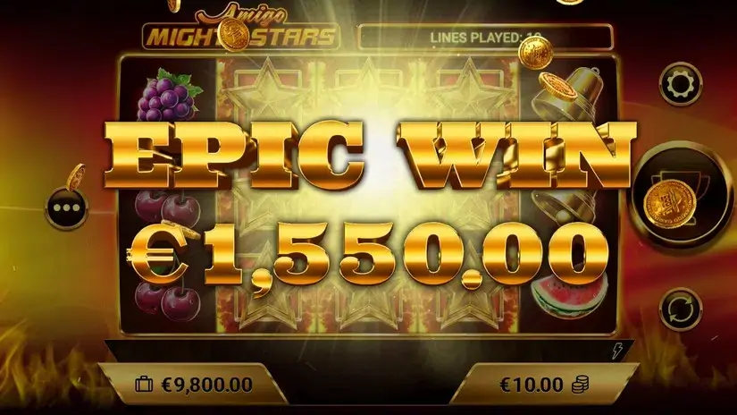 Amigo Mighty Stars slot screenshot 