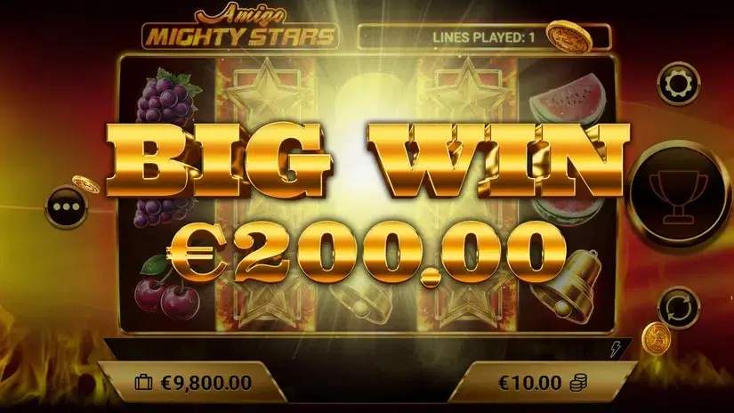 Amigo Mighty Stars slot screenshot 4