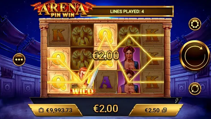 Arena Pin Win slot screenshot 3