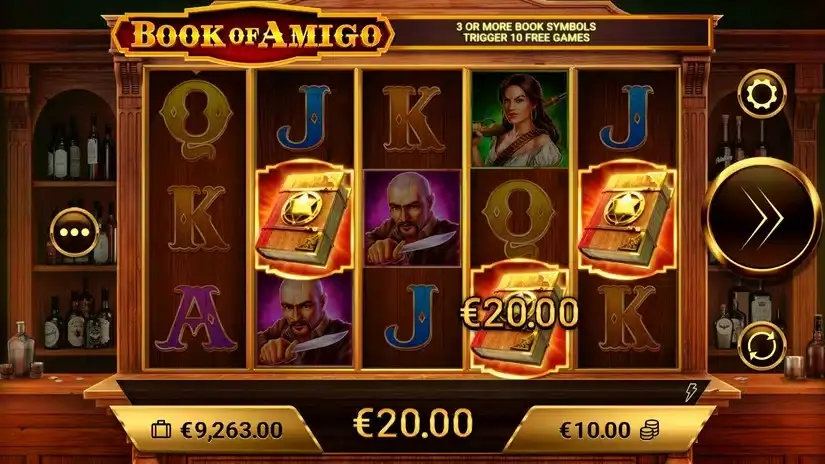 Book of Amigo slot screenshot 2