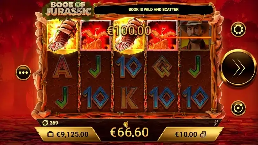 Book of Jurassic slot screenshot 4