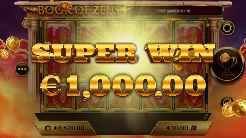 Book of Zeus slot screenshot 6