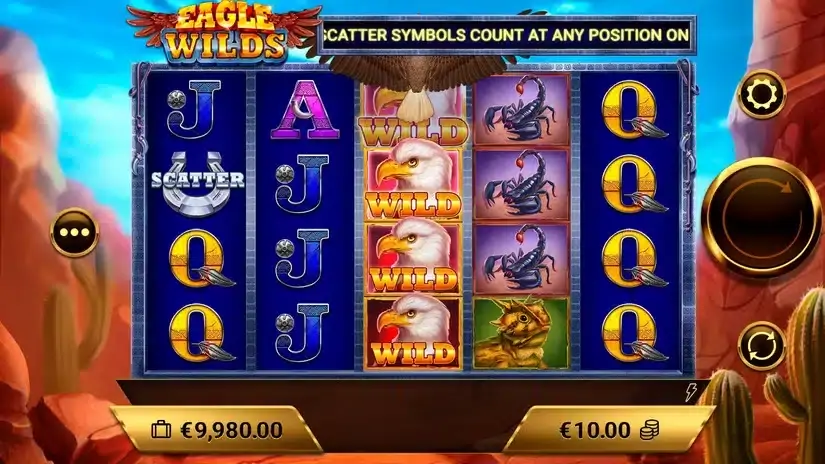 Eagle Wilds slot screenshot 3