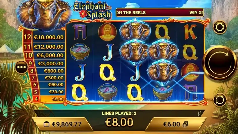 Elephant Splash slot screenshot 2