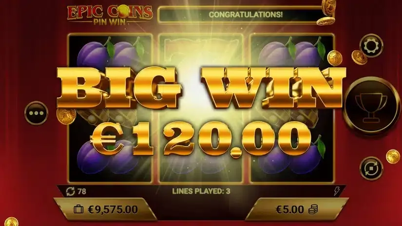 Epic Coins slot screenshot 5