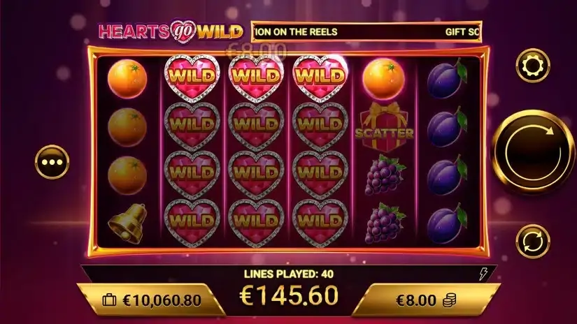 Hearts go Wild slot screenshot 5