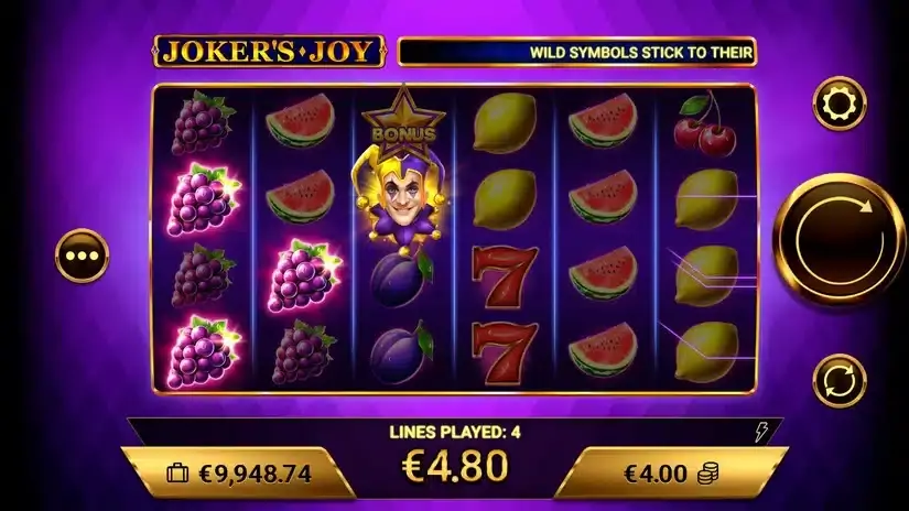 Joker’s Joy slot screenshot 2