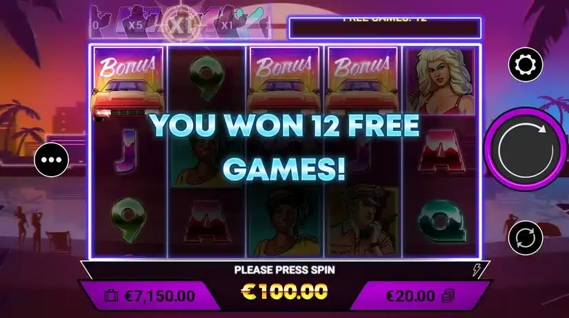 MiamiX slot screenshot 4