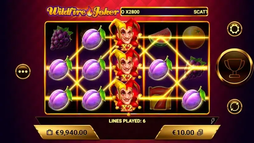 Wildfire Joker slot screenshot 3