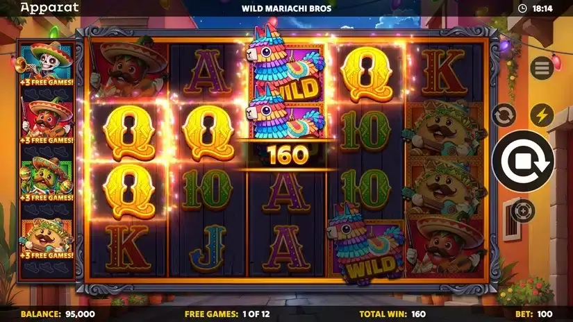 Wild Mariachi Bros slot screenshot 3