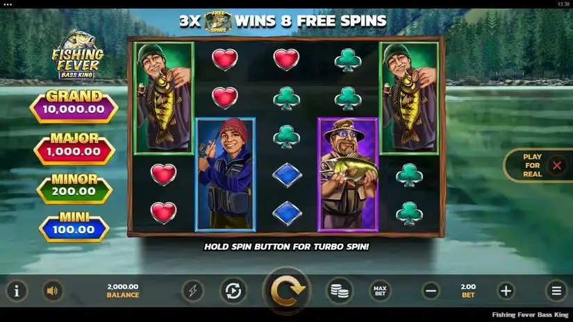 Fishing Fever Bass King slot screenshot 