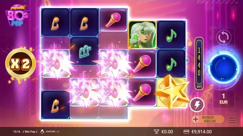 80sPop slot screenshot 3