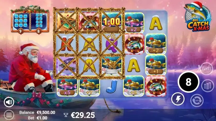 Big Catch Xmas slot screenshot 5