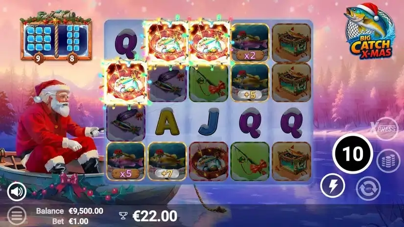 Big Catch Xmas slot screenshot 4