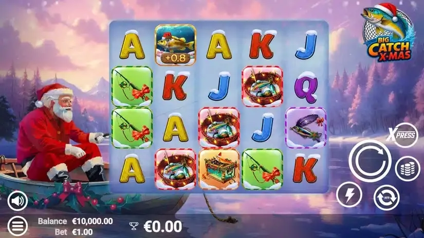Big Catch Xmas slot screenshot 1