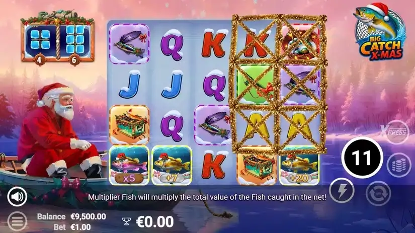 Big Catch Xmas slot screenshot 3