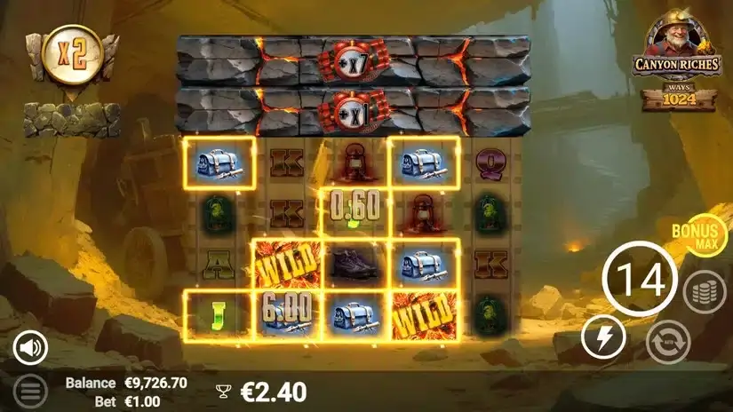 Canyon Riches slot screenshot 5