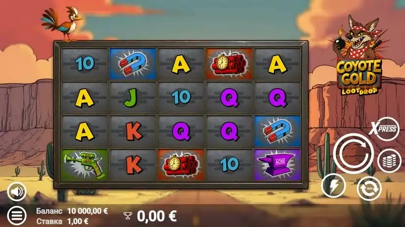 Coyote Gold slot screenshot 