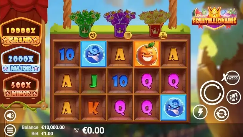 Fruitillionaire slot screenshot 1