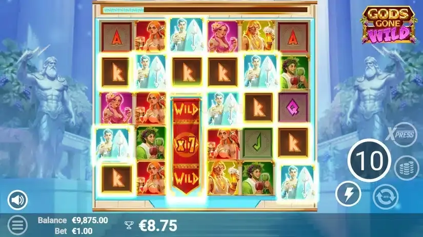 Gods Gone Wild slot screenshot 5