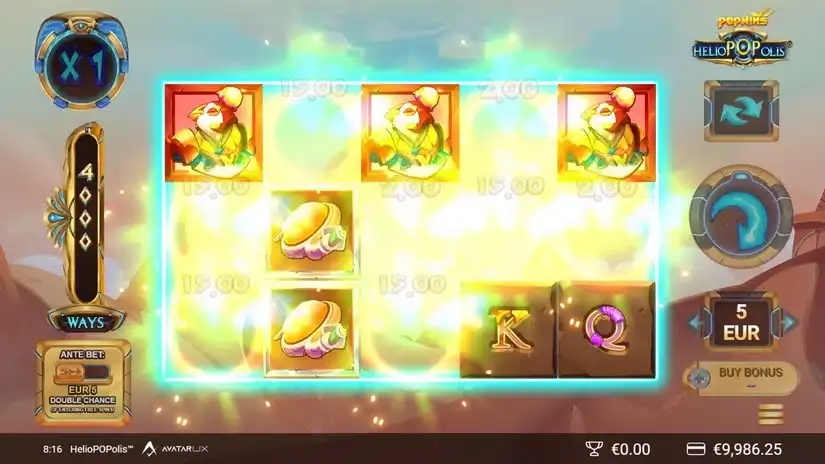 HelioPOPolis slot screenshot 2