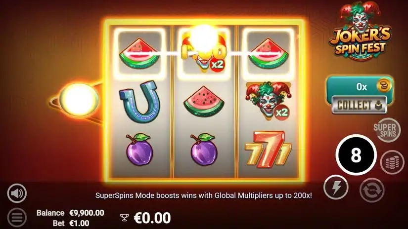 Joker’s Spin Fest slot screenshot 2