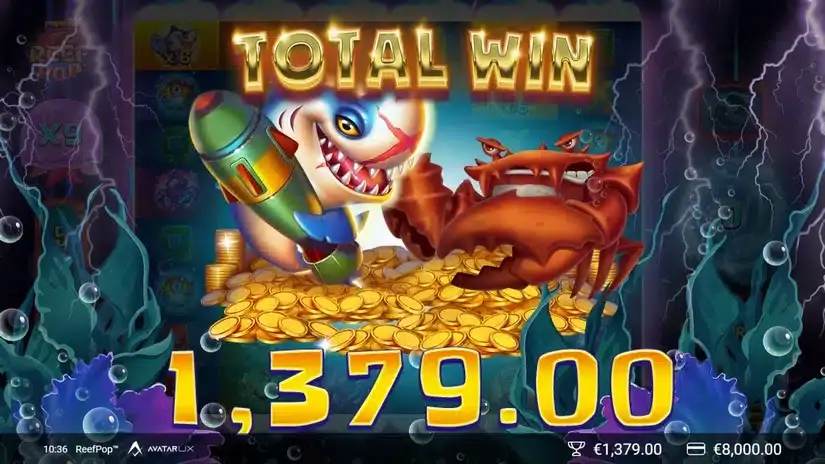 ReefPop slot screenshot 