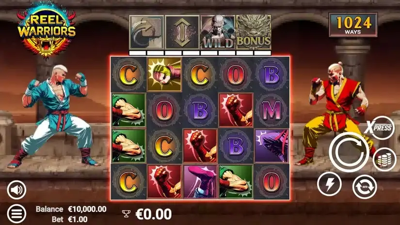 Reel Warriors slot screenshot 