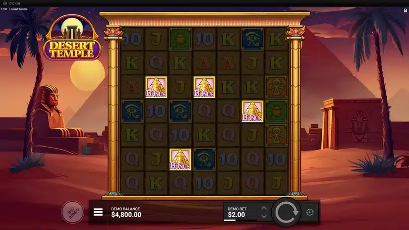 Desert Temple slot screenshot 2