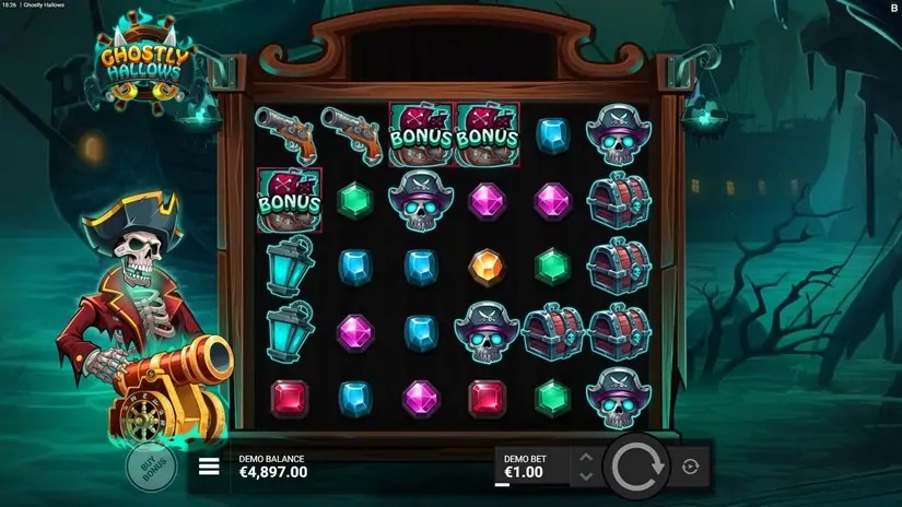 Ghostly Hallows slot screenshot 2