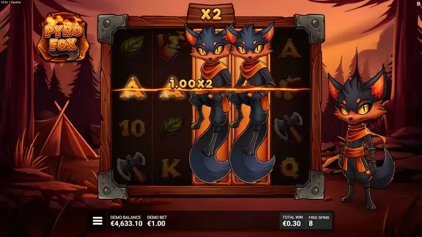 Pyrofox slot screenshot 