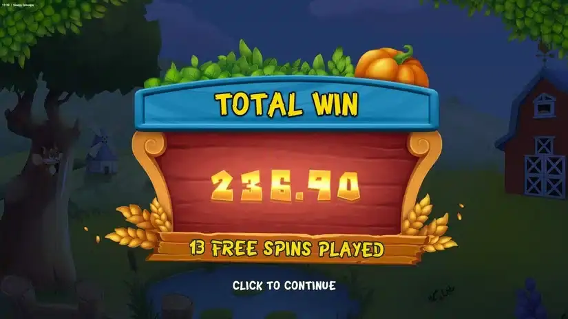 Sleepy Grandpa slot screenshot 