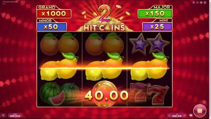 Hit Coins 2 Hold and Spin slot screenshot 2