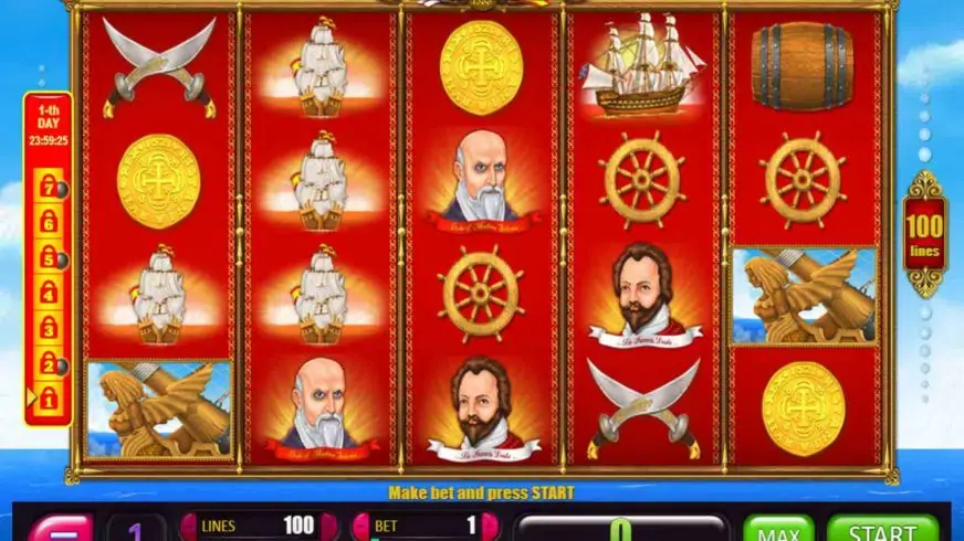 7 Days The Spanish Armada slot screenshot 1