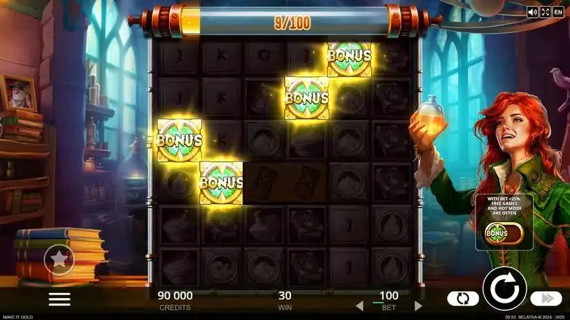 Make It Gold slot screenshot 2
