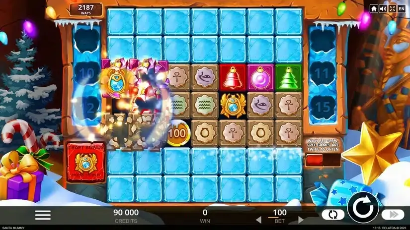 Santa Mummy slot screenshot 2