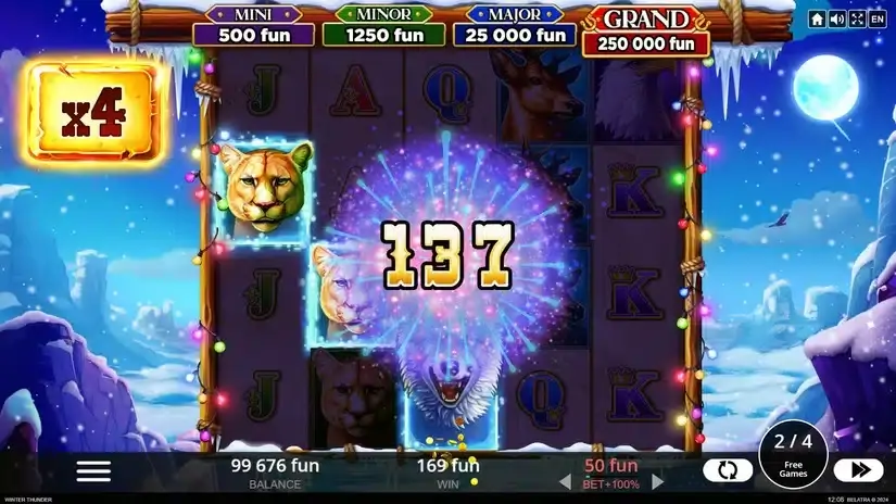 Winter Thunder slot screenshot 4