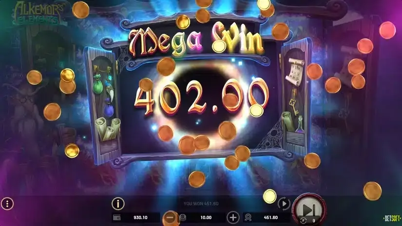 Alkemor’s Elements slot screenshot 