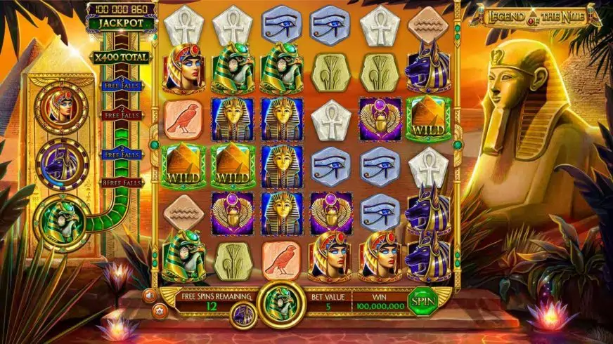 Legend Of The Nile slot screenshot 1