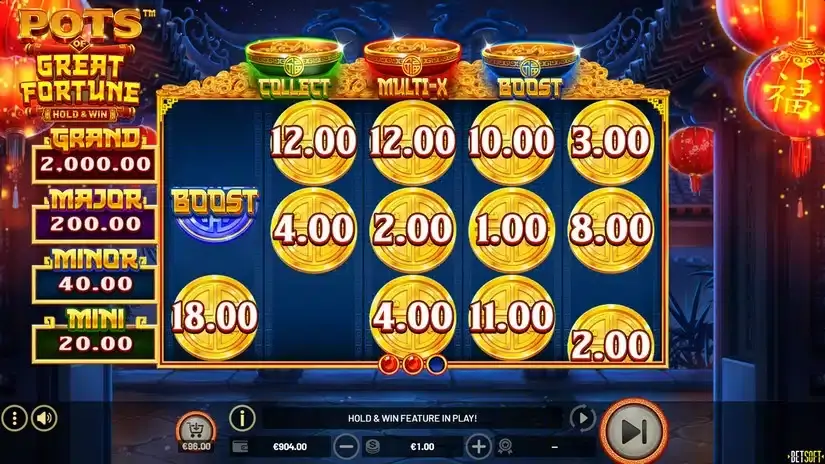 Pots of Great Fortune – Hold & Win slot screenshot 4