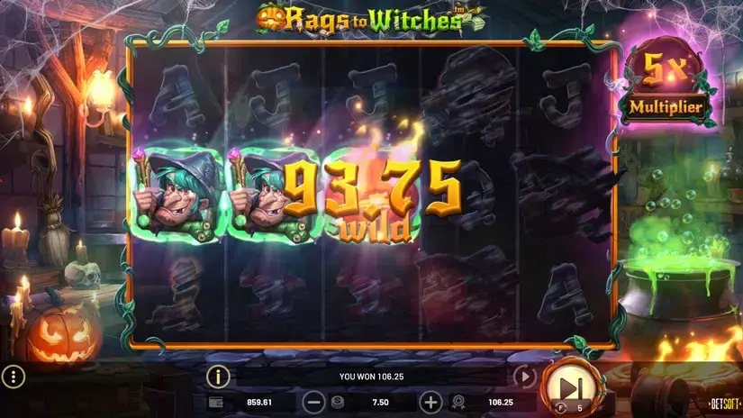 Rags to Witches slot screenshot 4