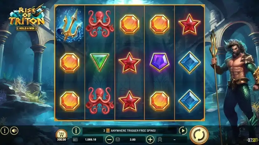 Rise of Triton slot screenshot 