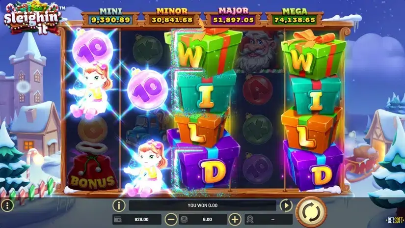 Sleighin’ it slot screenshot 2