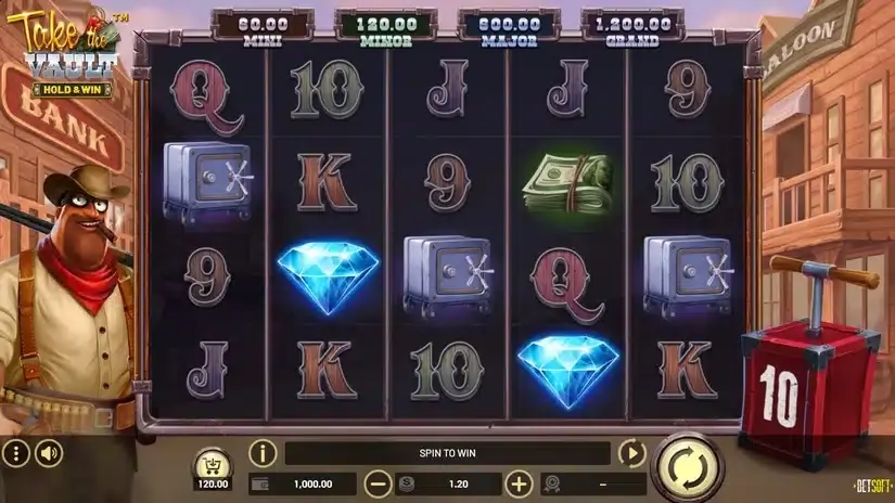 Take The Vault – HOLD & WIN slot screenshot 1