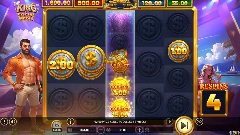 The King of Social Media slot screenshot 4