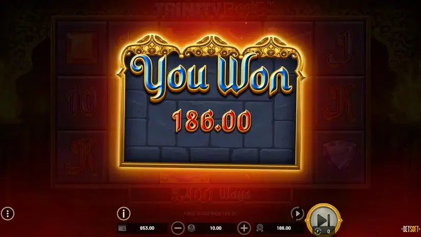Trinity Reels slot screenshot 